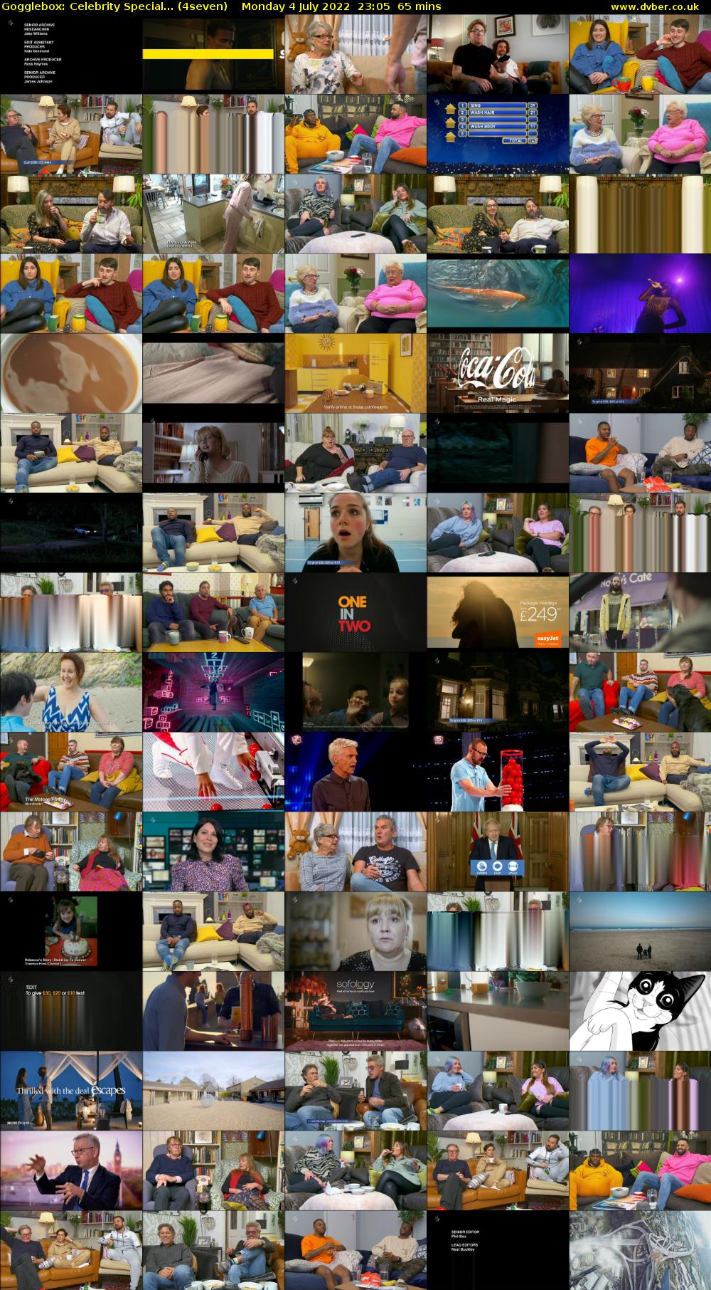 Gogglebox: Celebrity Special... (4seven) Monday 4 July 2022 23:05 - 00:10