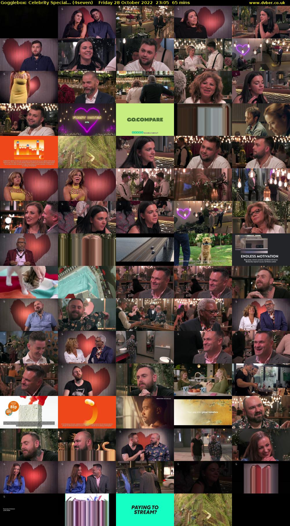 Gogglebox: Celebrity Special... (4seven) Friday 28 October 2022 23:05 - 00:10