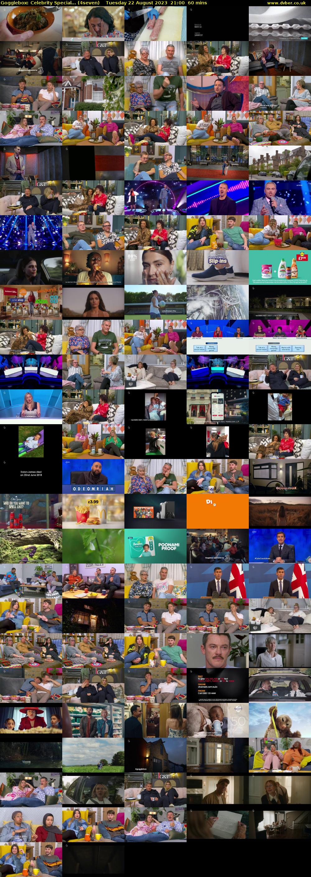 Gogglebox: Celebrity Special... (4seven) Tuesday 22 August 2023 21:00 - 22:00