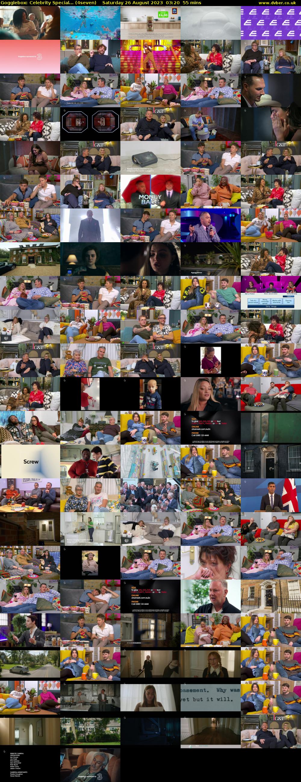 Gogglebox: Celebrity Special... (4seven) Saturday 26 August 2023 03:20 - 04:15