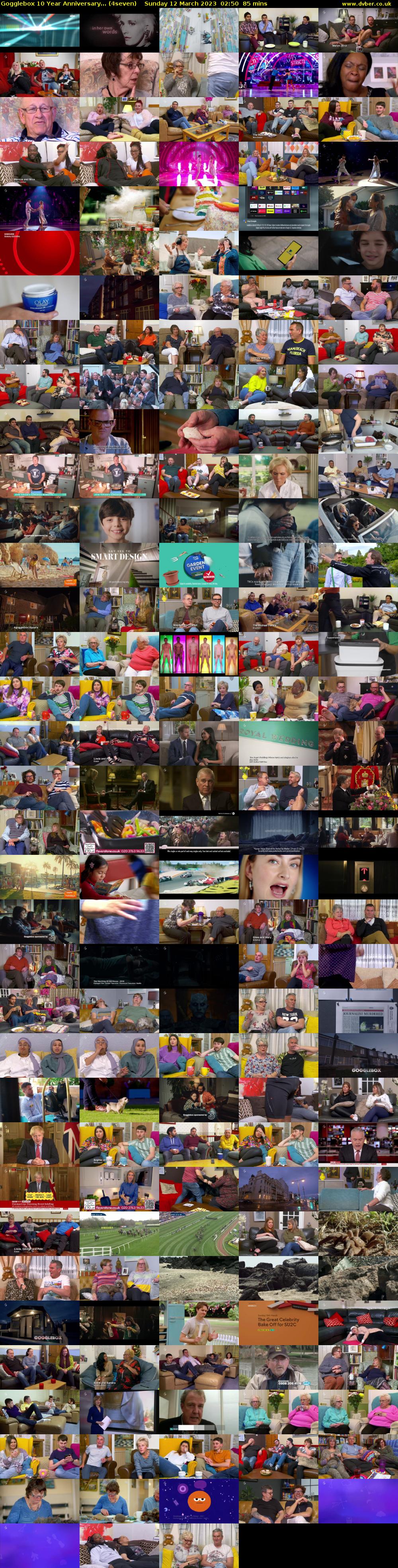 Gogglebox 10 Year Anniversary... (4seven) Sunday 12 March 2023 02:50 - 04:15