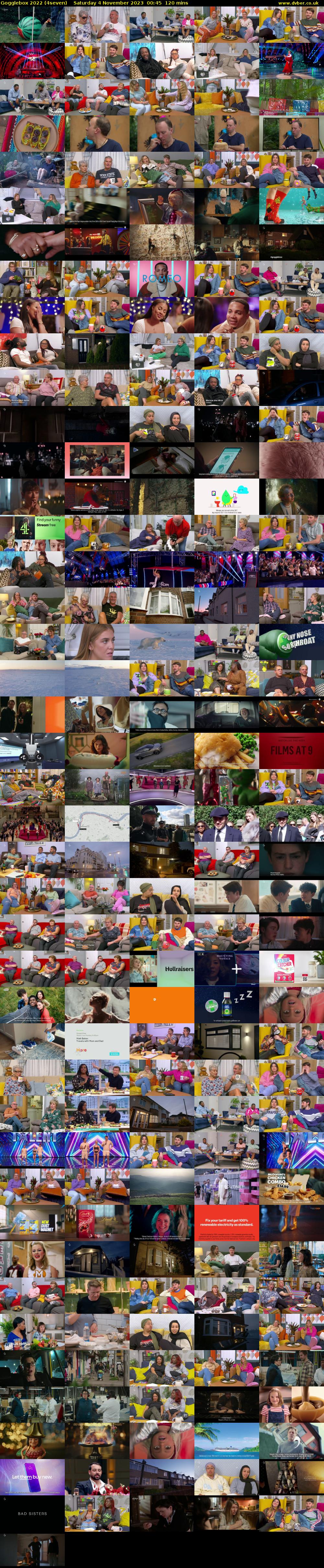 Gogglebox 2022 (4seven) Saturday 4 November 2023 00:45 - 02:45