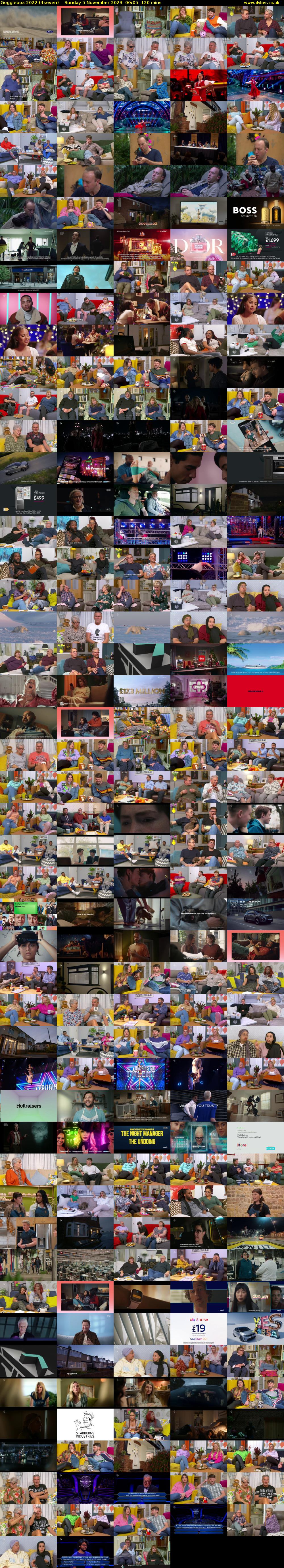 Gogglebox 2022 (4seven) Sunday 5 November 2023 00:05 - 02:05