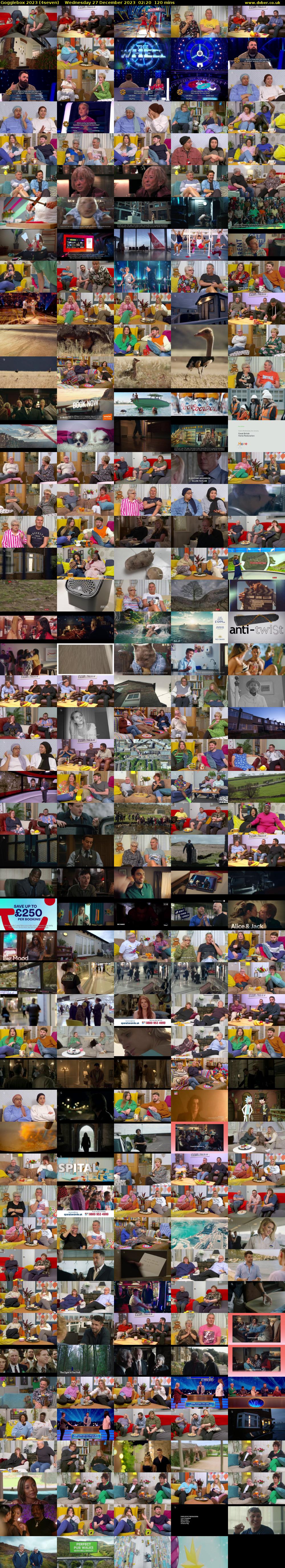 Gogglebox 2023 (4seven) Wednesday 27 December 2023 02:20 - 04:20