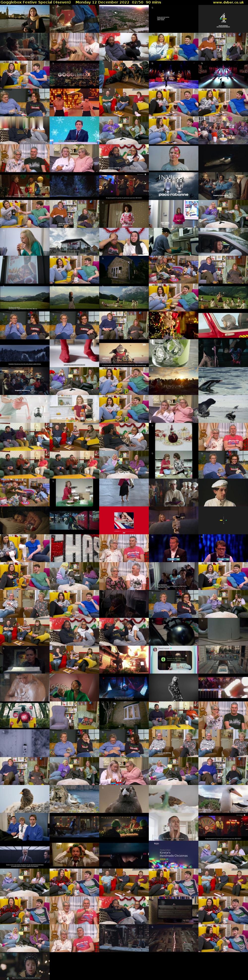 Gogglebox Festive Special (4seven) Monday 12 December 2022 02:50 - 04:20