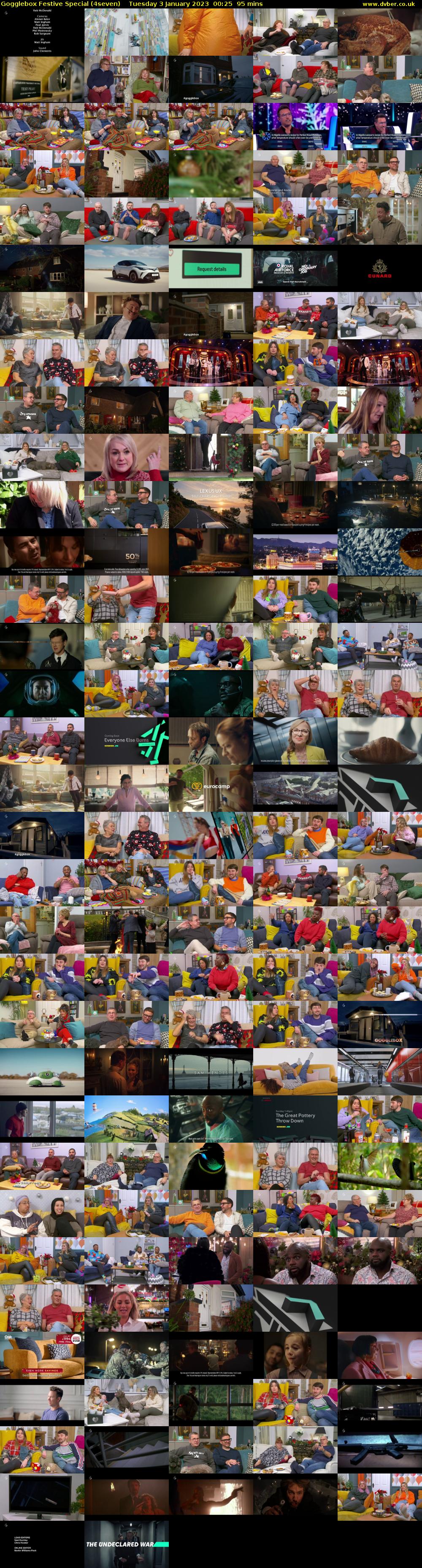 Gogglebox Festive Special (4seven) Tuesday 3 January 2023 00:25 - 02:00