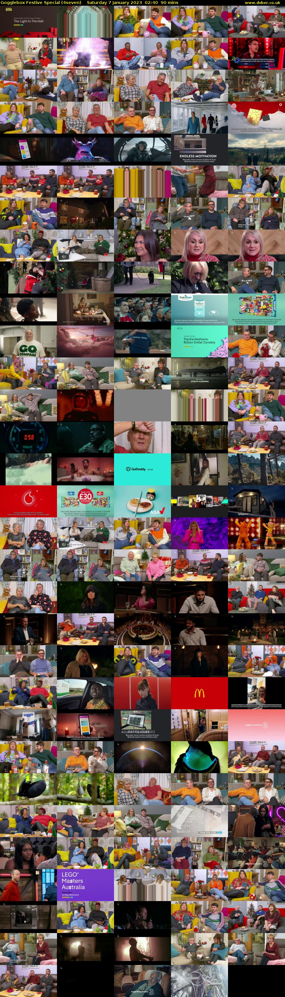 Gogglebox Festive Special (4seven) Saturday 7 January 2023 02:40 - 04:10