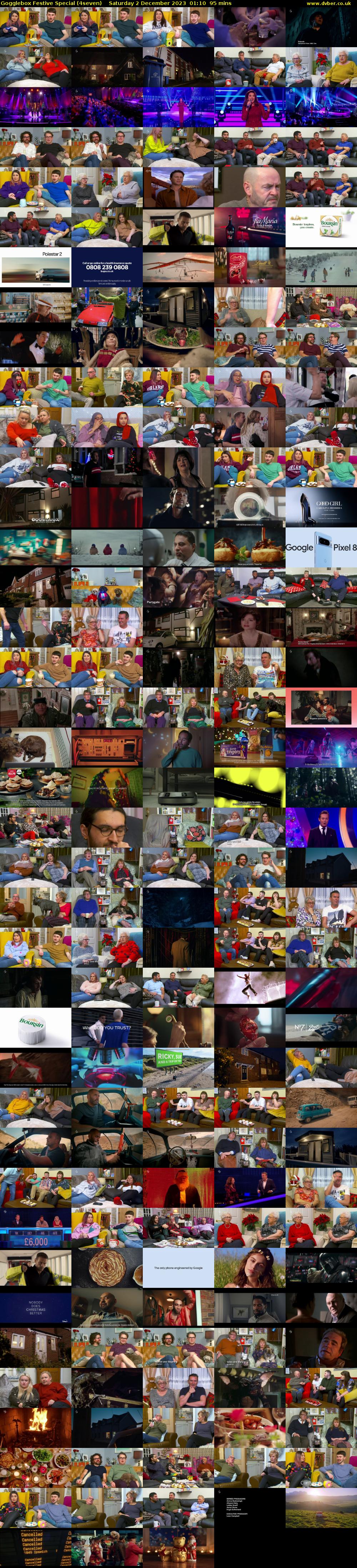 Gogglebox Festive Special (4seven) Saturday 2 December 2023 01:10 - 02:45