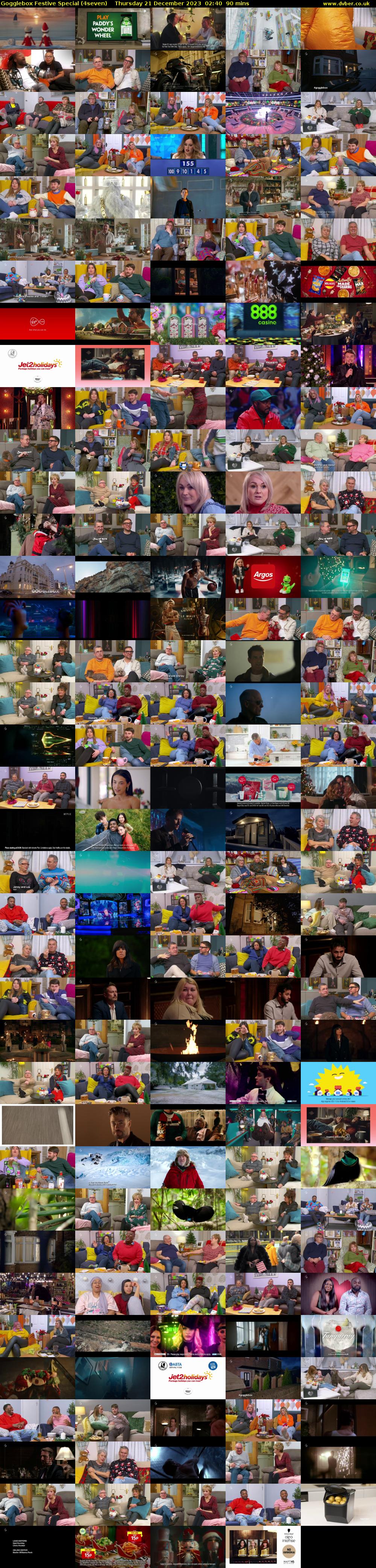 Gogglebox Festive Special (4seven) Thursday 21 December 2023 02:40 - 04:10