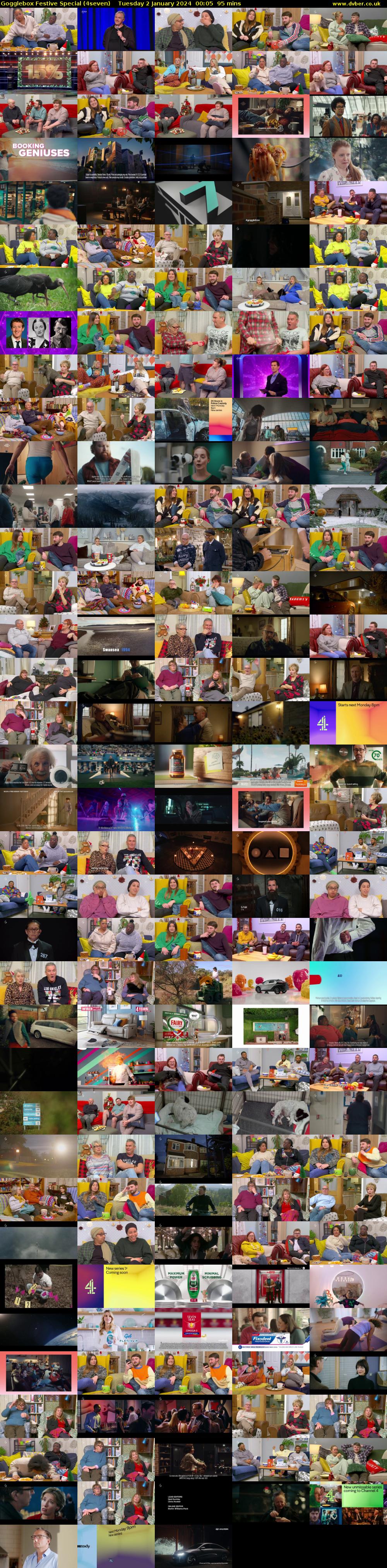 Gogglebox Festive Special (4seven) Tuesday 2 January 2024 00:05 - 01:40