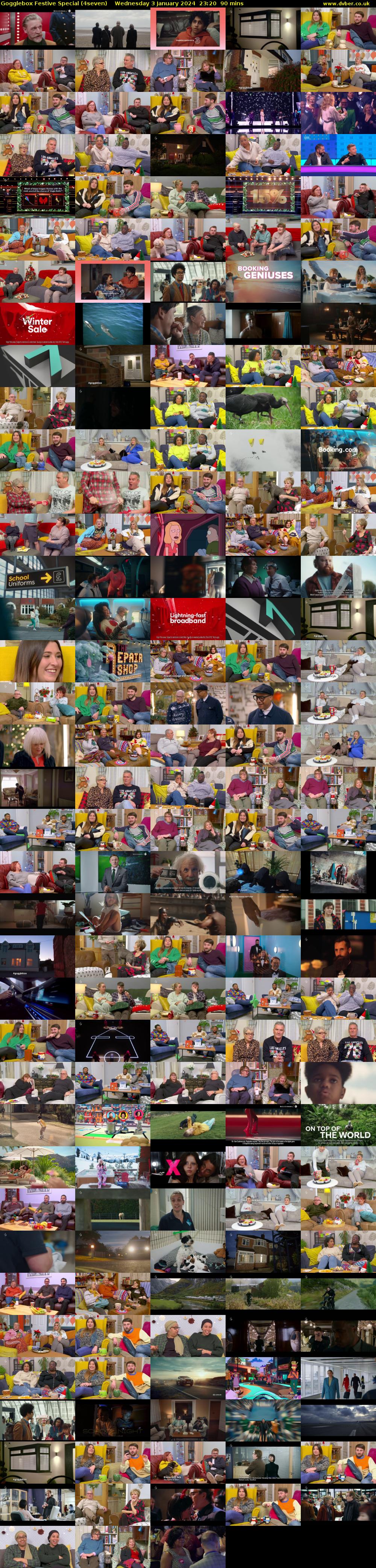 Gogglebox Festive Special (4seven) Wednesday 3 January 2024 23:20 - 00:50