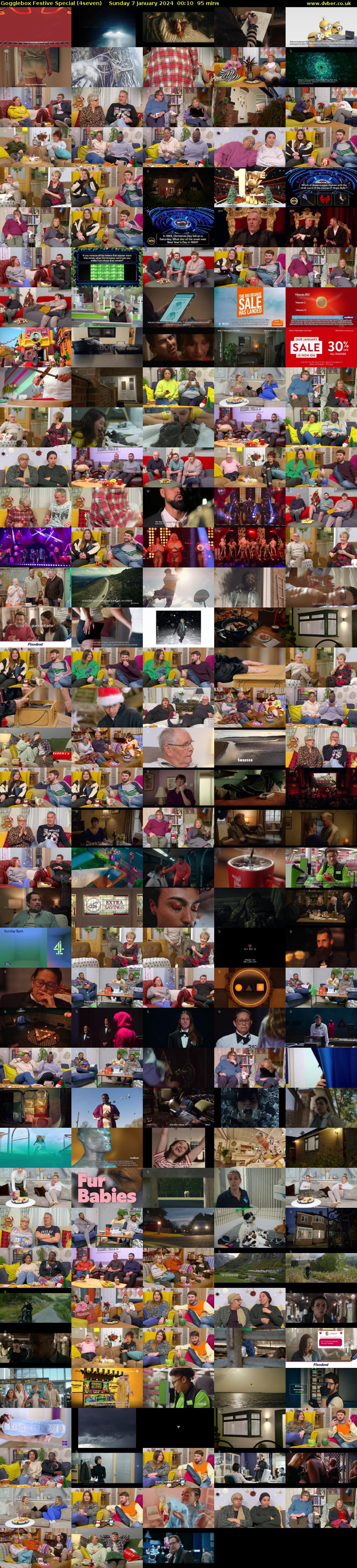 Gogglebox Festive Special (4seven) Sunday 7 January 2024 00:10 - 01:45