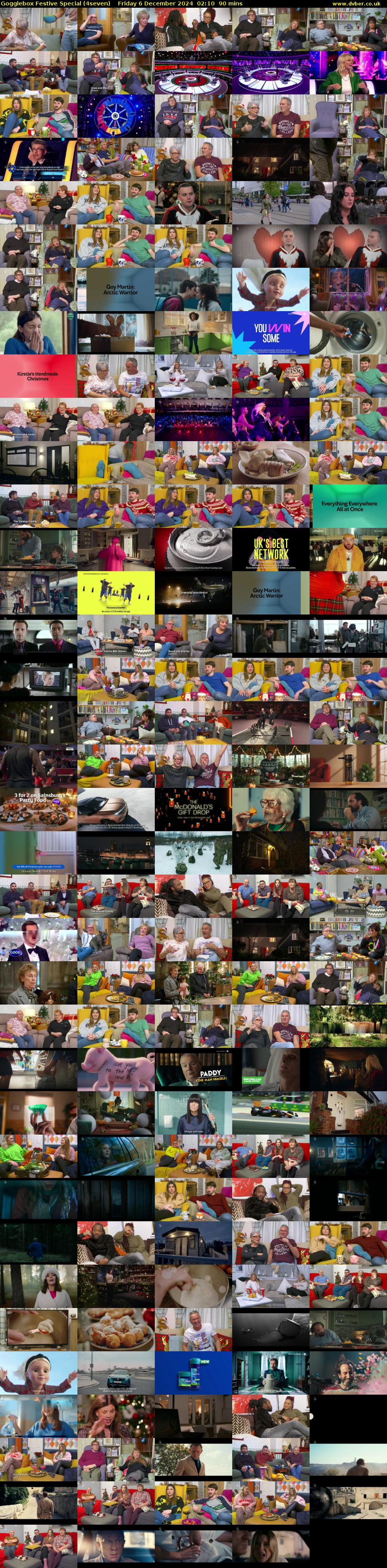 Gogglebox Festive Special (4seven) Friday 6 December 2024 02:10 - 03:40