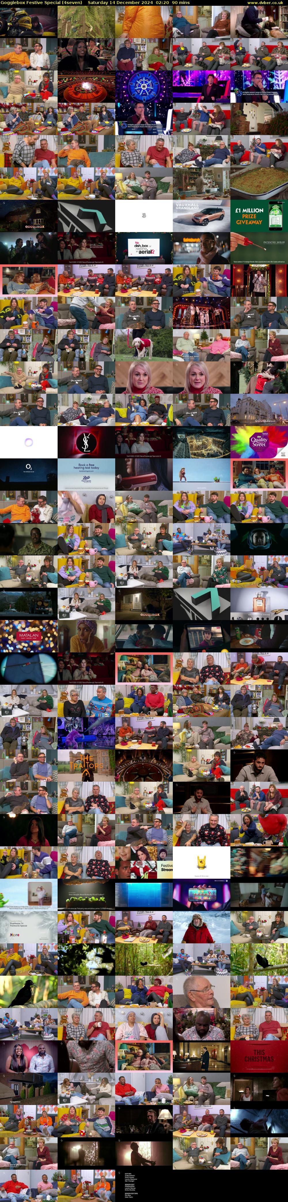 Gogglebox Festive Special (4seven) Saturday 14 December 2024 02:20 - 03:50
