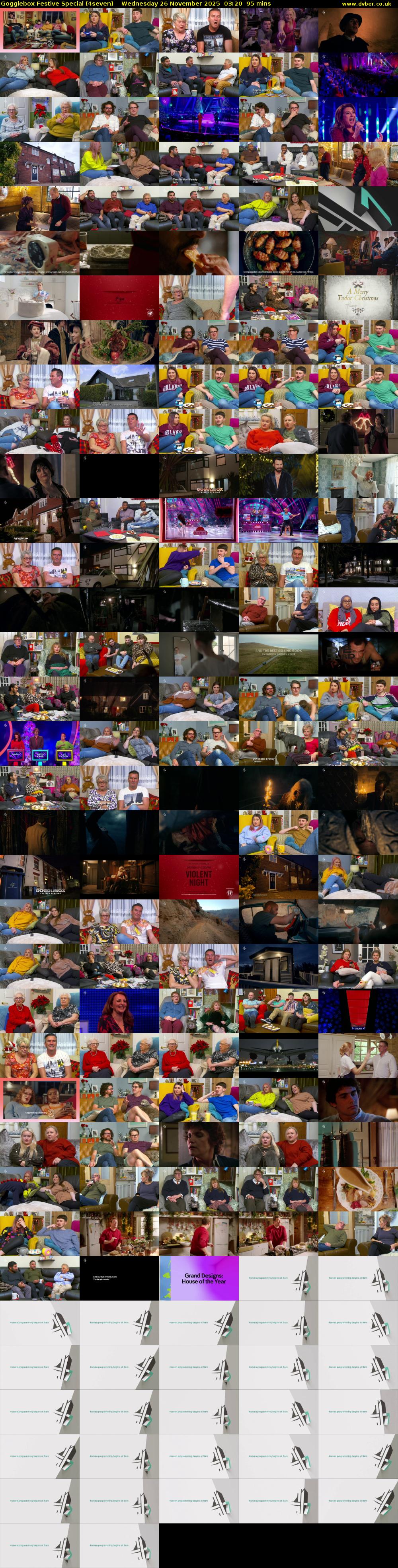 Gogglebox Festive Special (4seven) Wednesday 26 November 2025 03:20 - 04:55