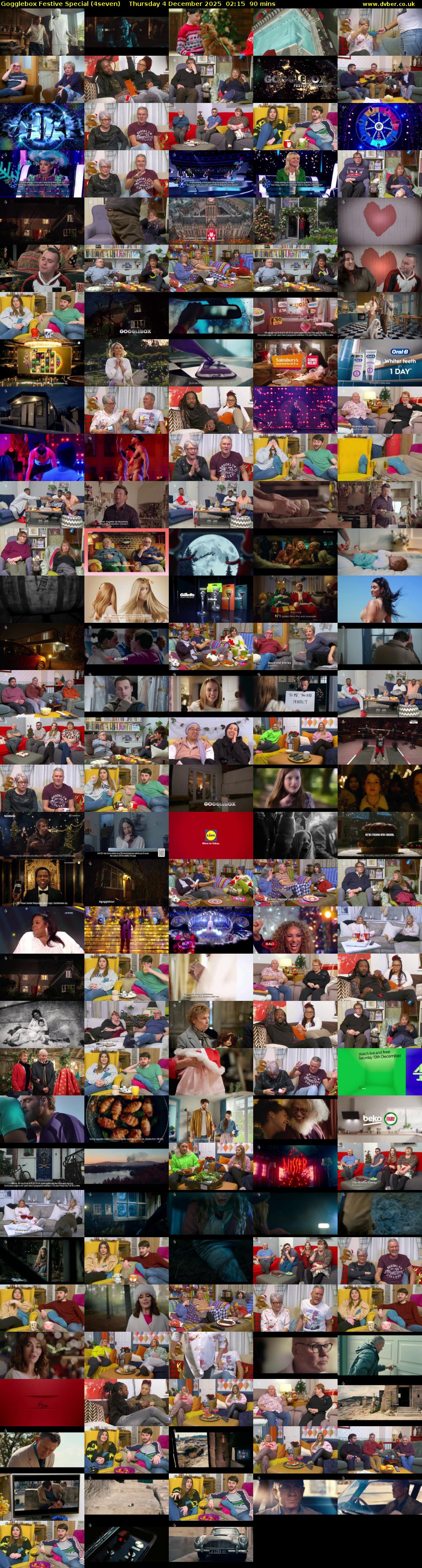 Gogglebox Festive Special (4seven) Thursday 4 December 2025 02:15 - 03:45
