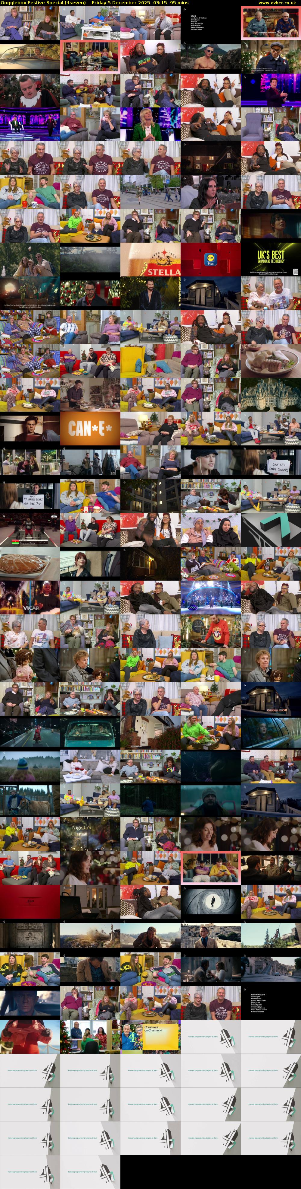 Gogglebox Festive Special (4seven) Friday 5 December 2025 03:15 - 04:50