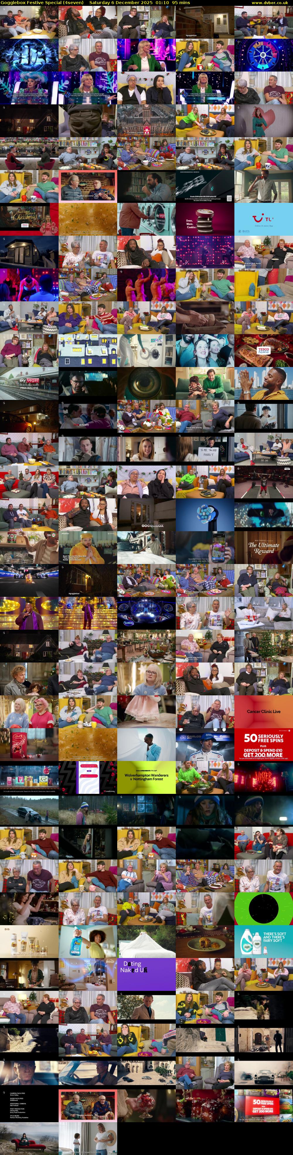 Gogglebox Festive Special (4seven) Saturday 6 December 2025 01:10 - 02:45