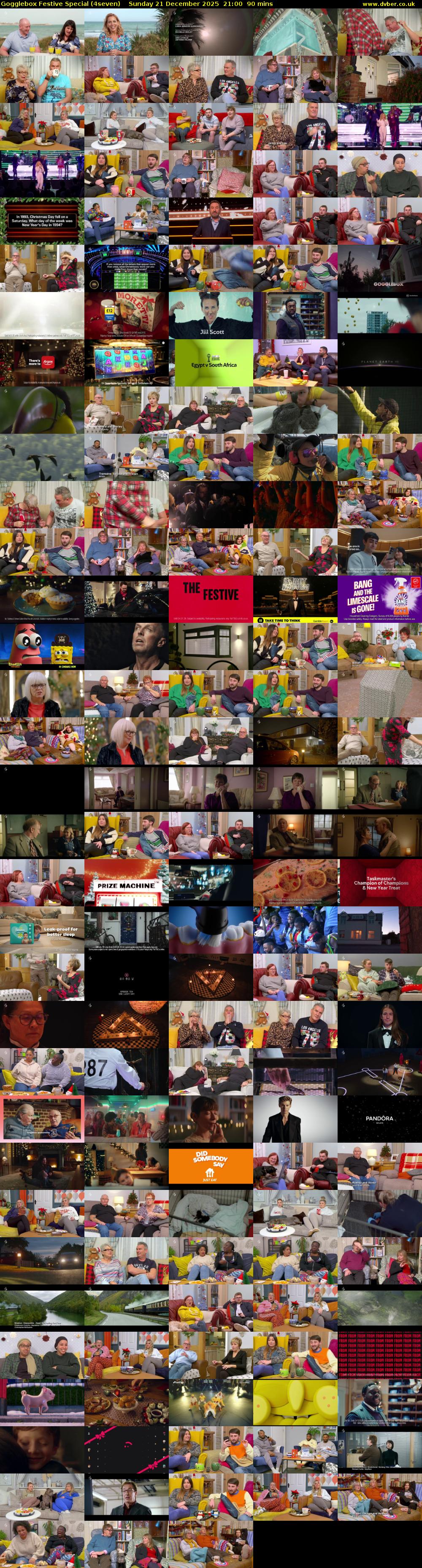 Gogglebox Festive Special (4seven) Sunday 21 December 2025 21:00 - 22:30