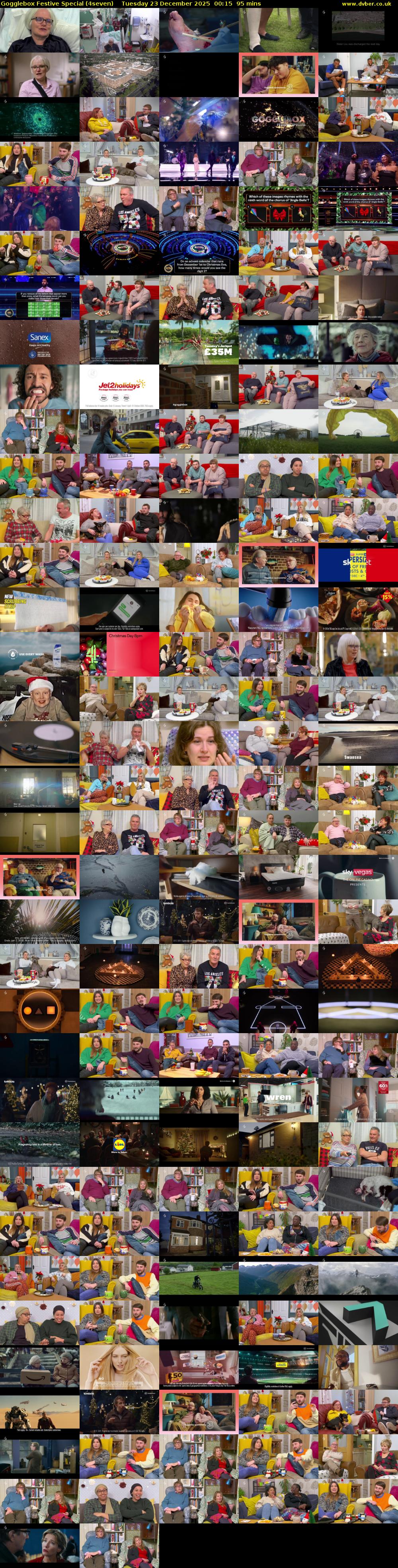 Gogglebox Festive Special (4seven) Tuesday 23 December 2025 00:15 - 01:50