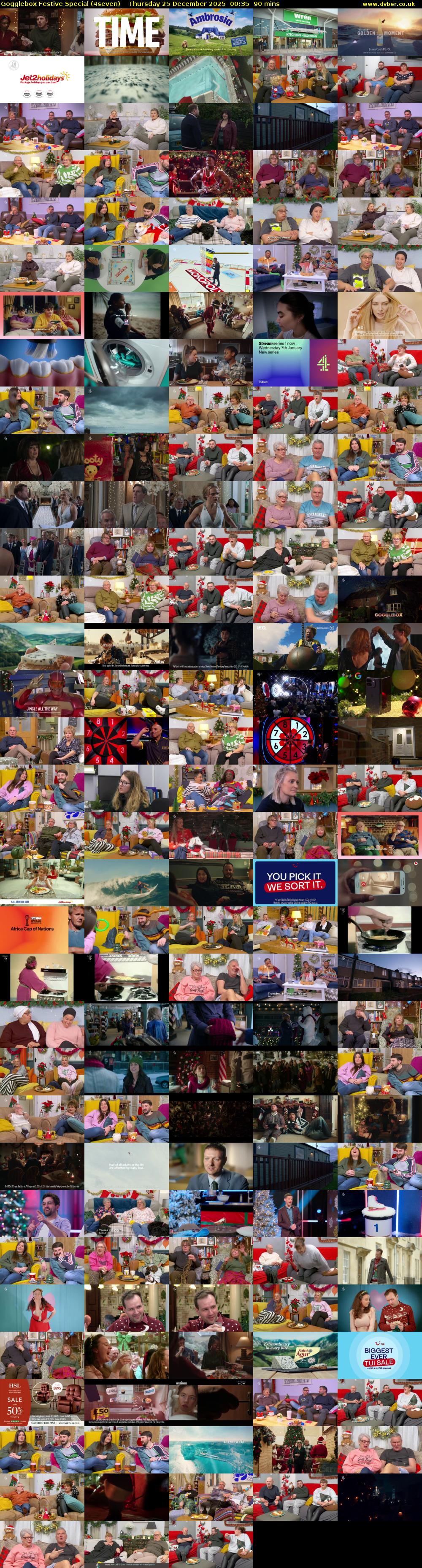 Gogglebox Festive Special (4seven) Thursday 25 December 2025 00:35 - 02:05