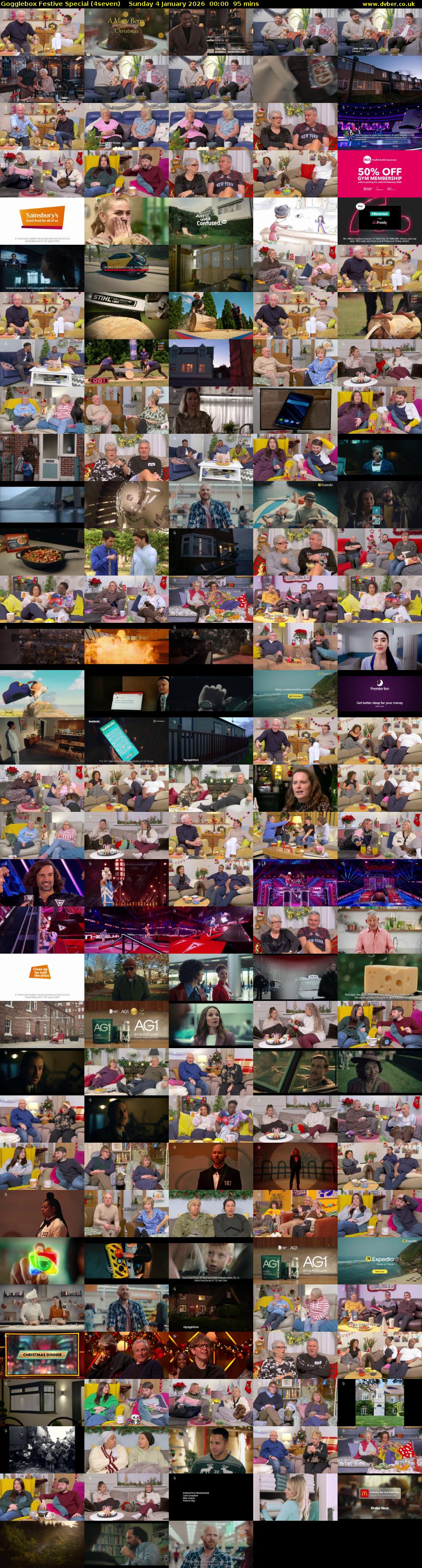 Gogglebox Festive Special (4seven) Sunday 4 January 2026 00:00 - 01:35