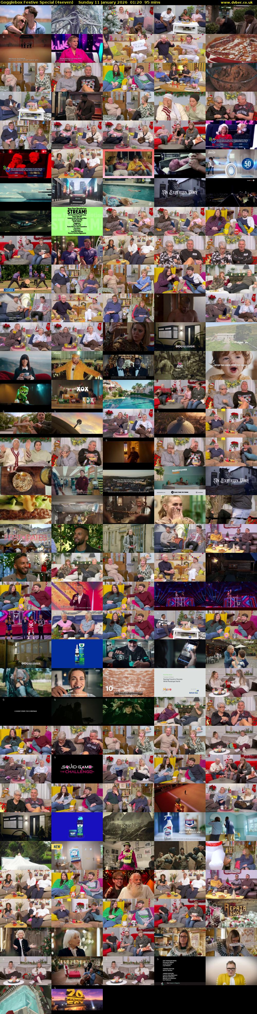 Gogglebox Festive Special (4seven) Sunday 11 January 2026 01:20 - 02:55