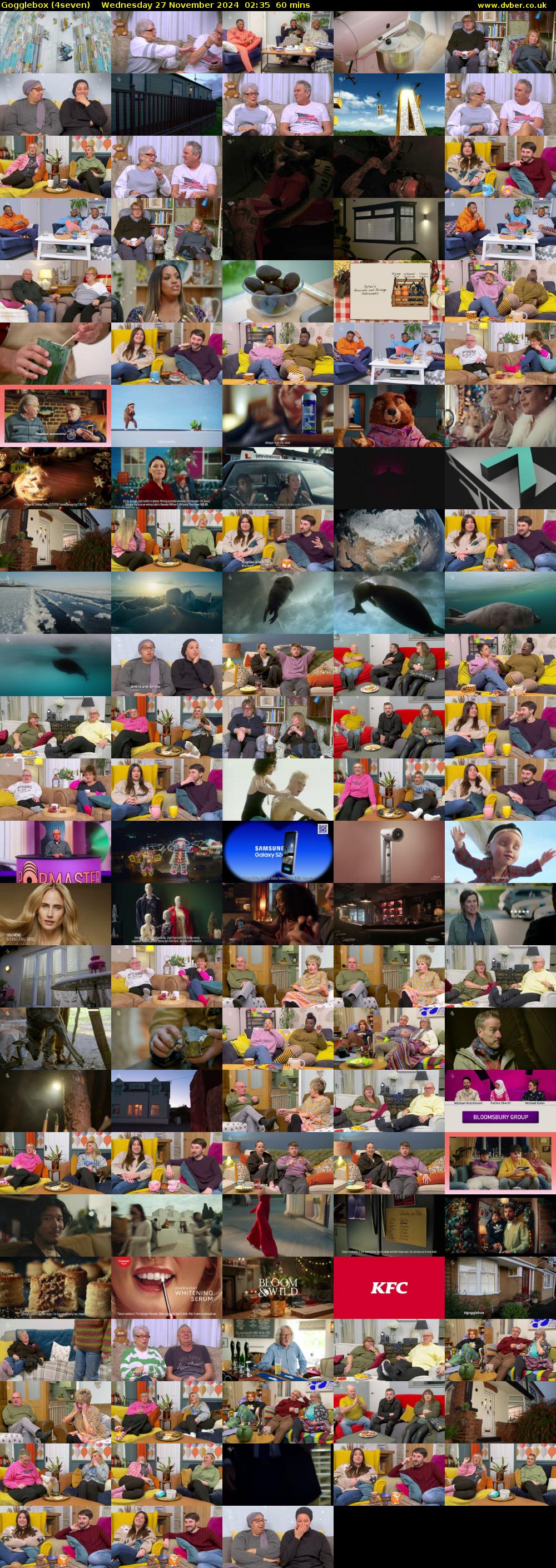 Gogglebox (4seven) Wednesday 27 November 2024 02:35 - 03:35