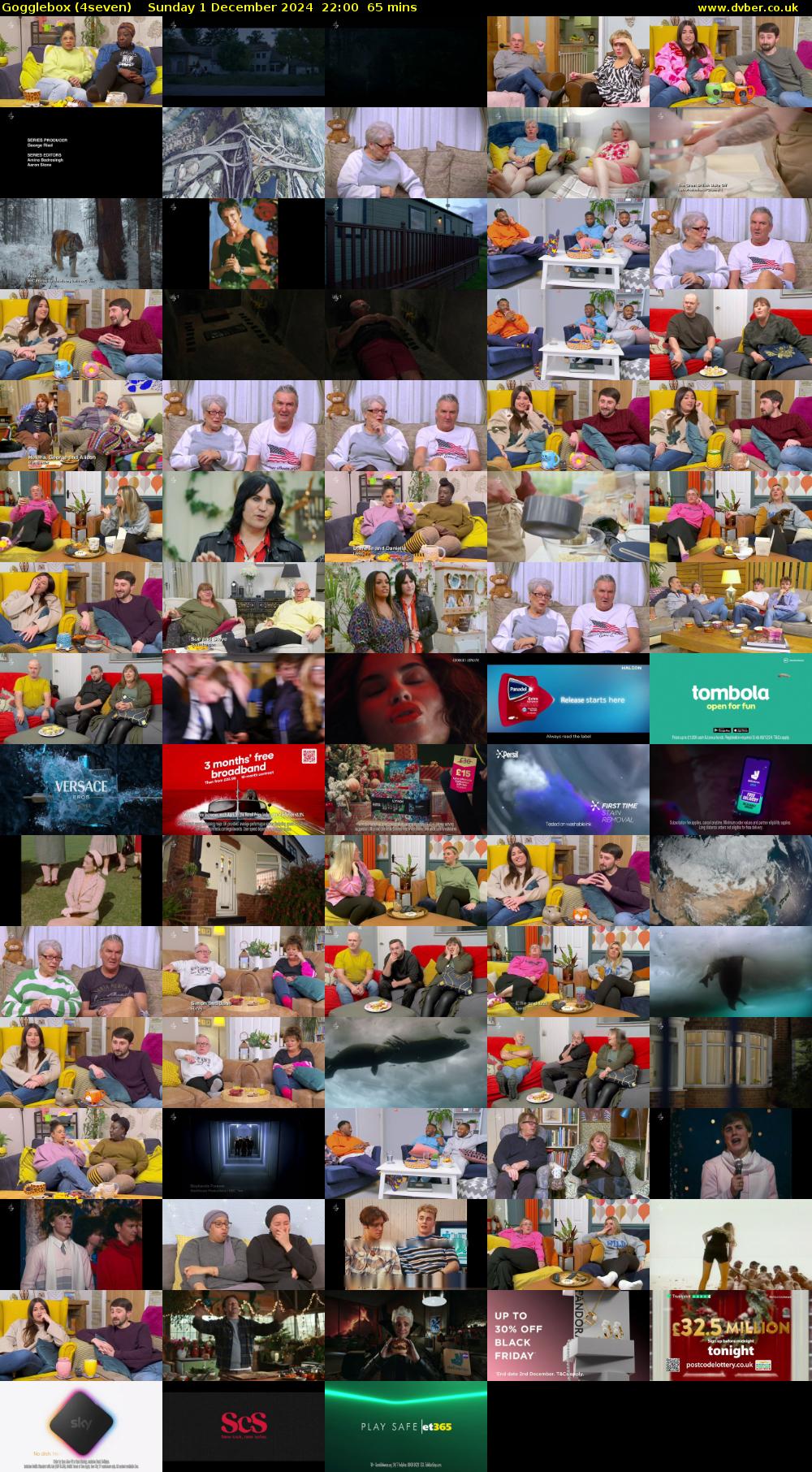 Gogglebox (4seven) Sunday 1 December 2024 22:00 - 23:05