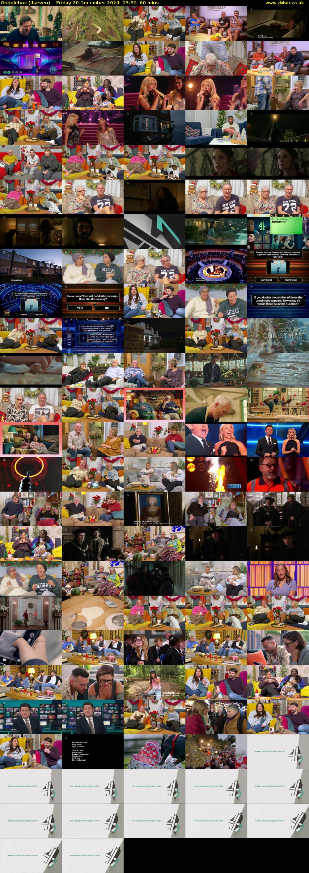 Gogglebox (4seven) Friday 20 December 2024 03:50 - 04:50
