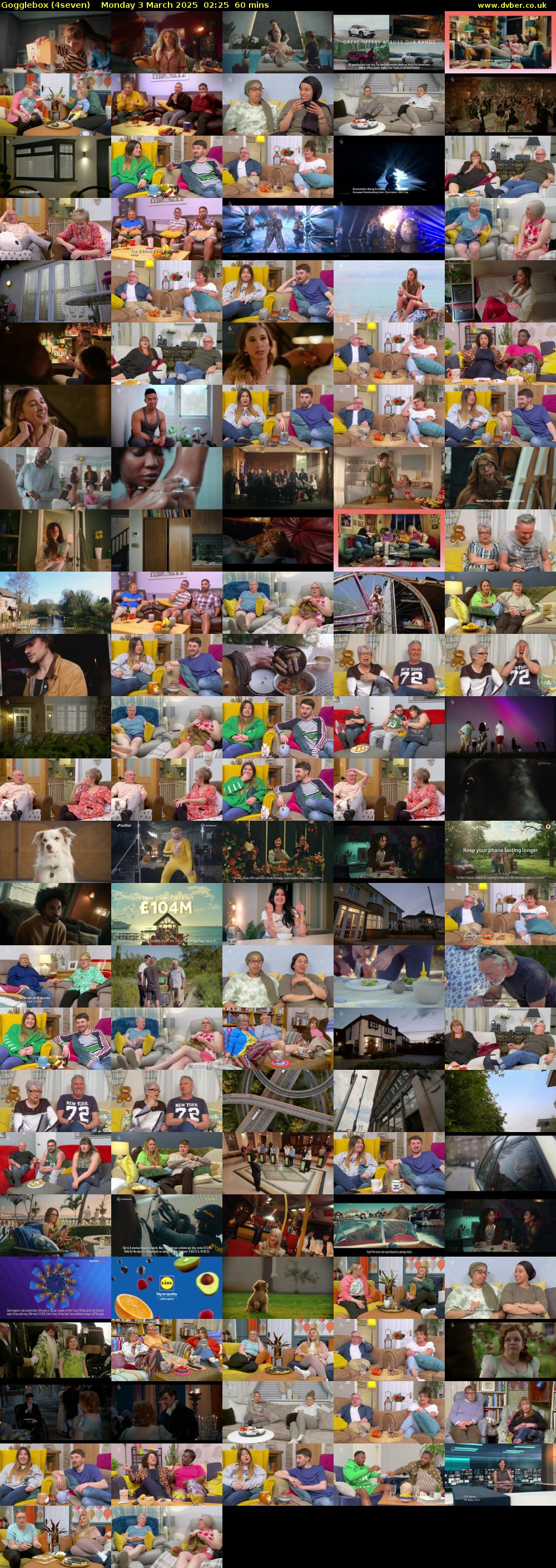 Gogglebox (4seven) Monday 3 March 2025 02:25 - 03:25