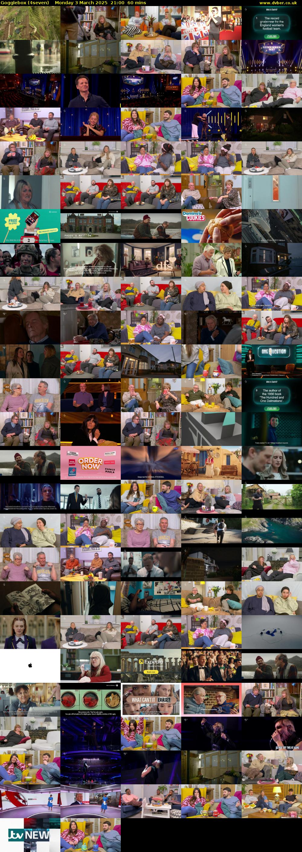 Gogglebox (4seven) Monday 3 March 2025 21:00 - 22:00