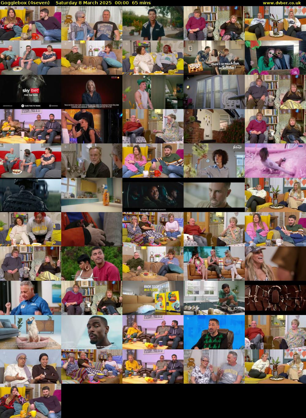 Gogglebox (4seven) Saturday 8 March 2025 00:00 - 01:05