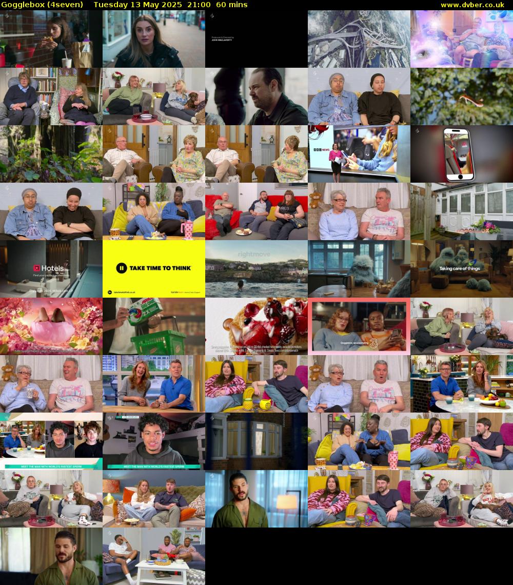 Gogglebox (4seven) Tuesday 13 May 2025 21:00 - 22:00