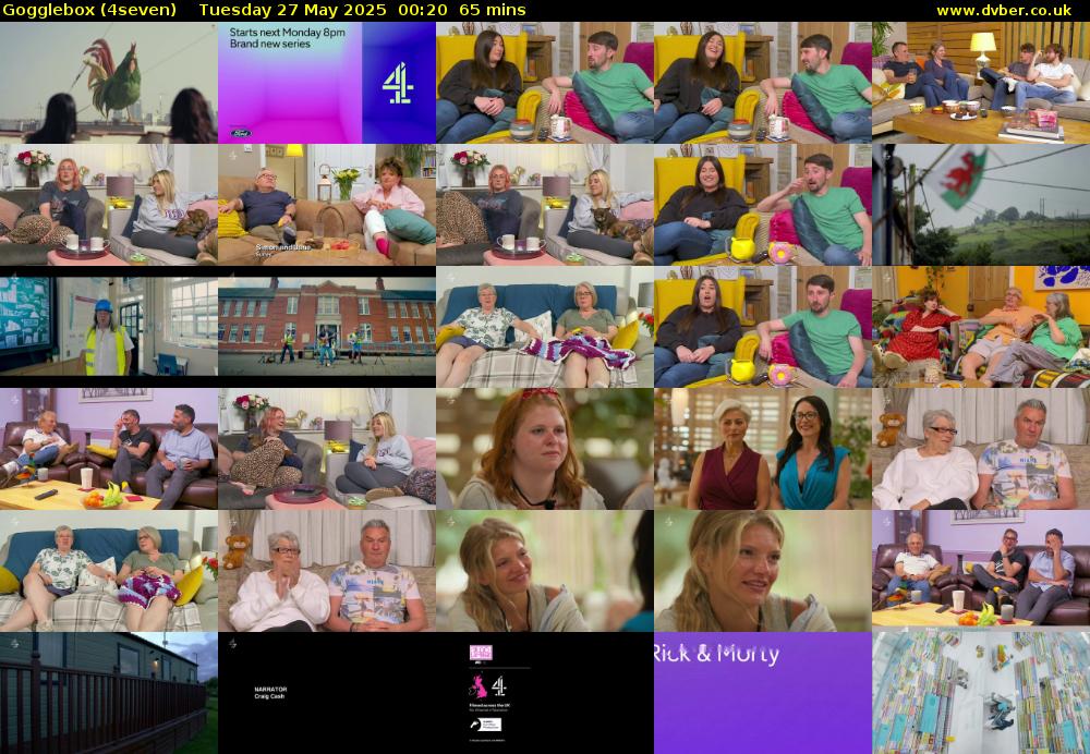 Gogglebox (4seven) Tuesday 27 May 2025 00:20 - 01:25