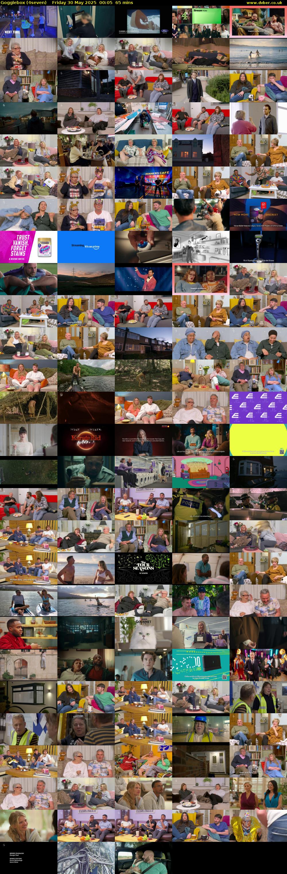 Gogglebox (4seven) Friday 30 May 2025 00:05 - 01:10