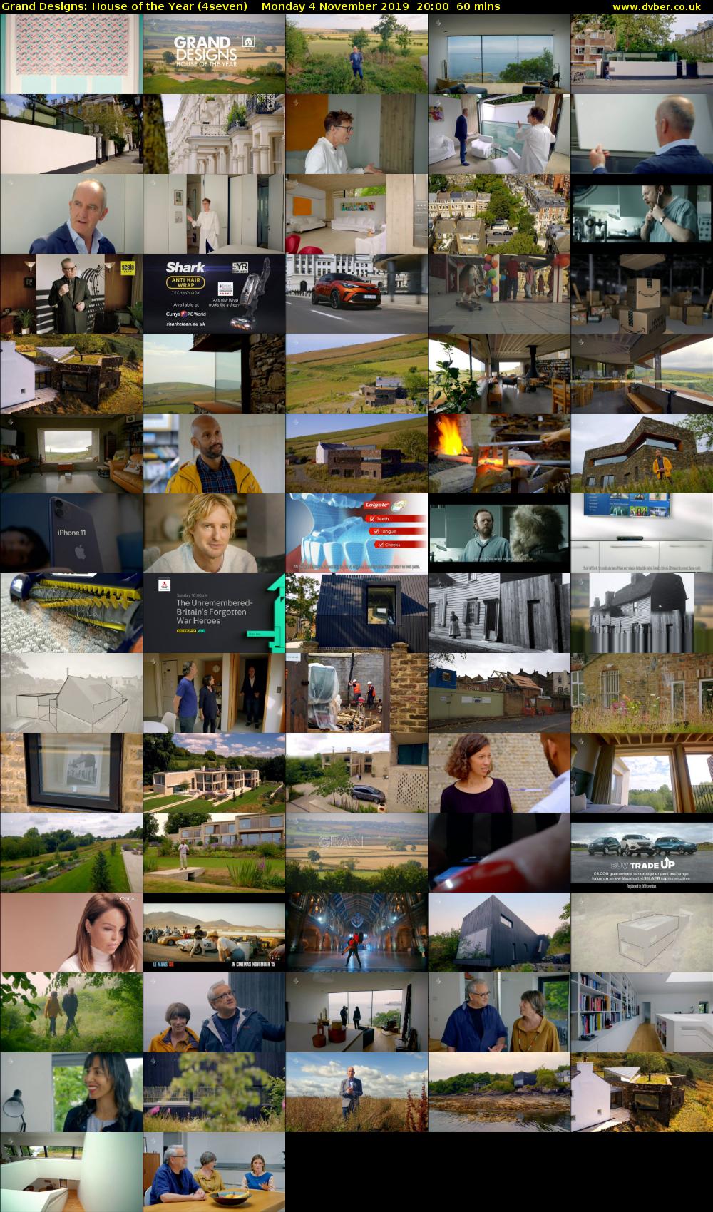 Grand Designs: House of the Year (4seven) Monday 4 November 2019 20:00 - 21:00