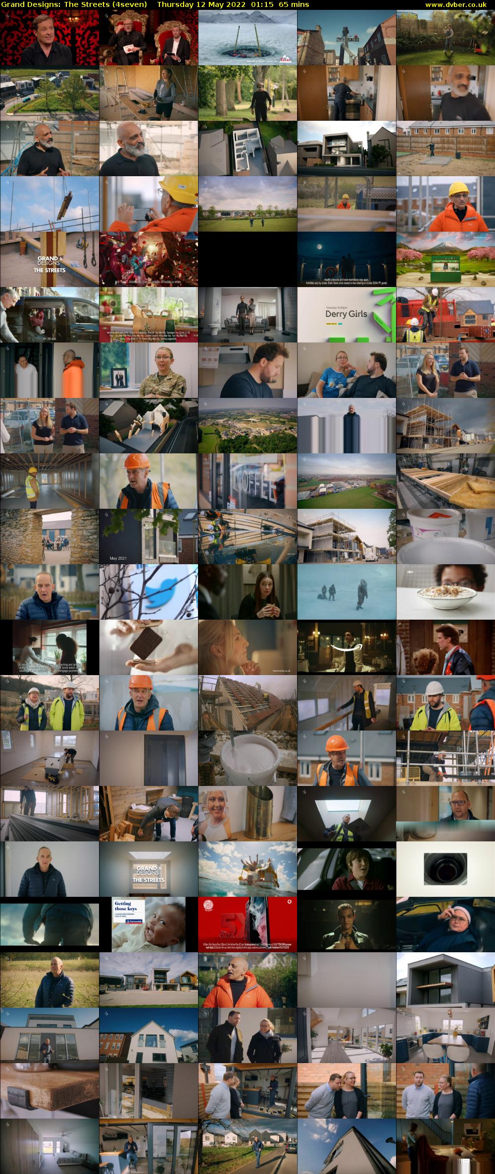 Grand Designs: The Streets (4seven) Thursday 12 May 2022 01:15 - 02:20