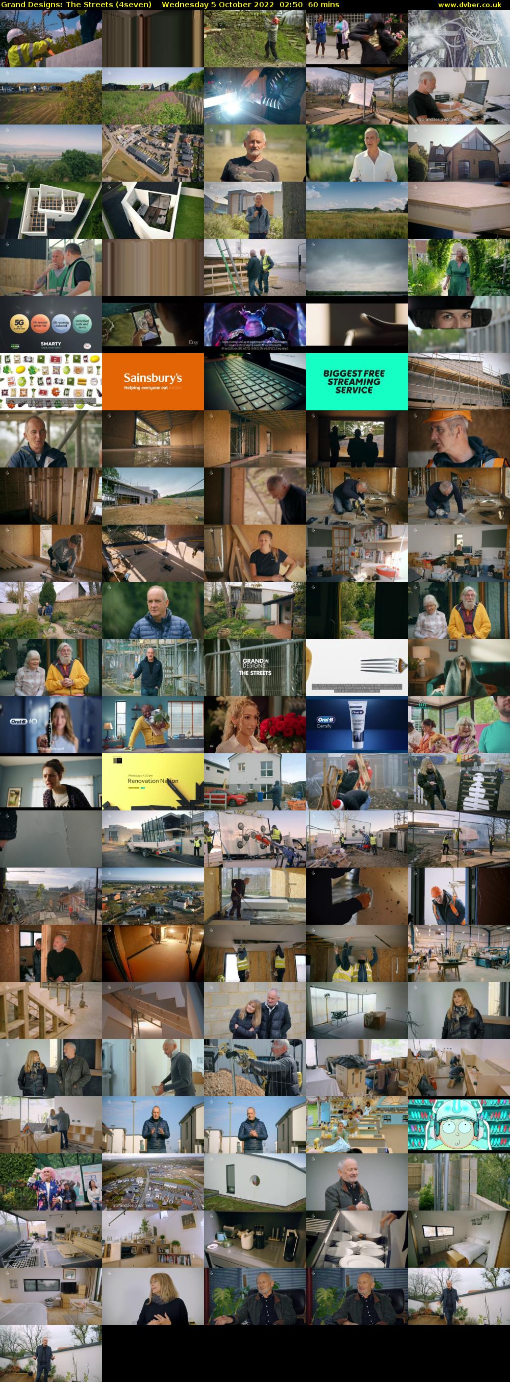 Grand Designs: The Streets (4seven) Wednesday 5 October 2022 02:50 - 03:50