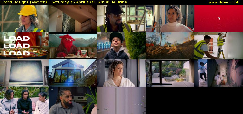Grand Designs (4seven) Saturday 26 April 2025 20:00 - 21:00