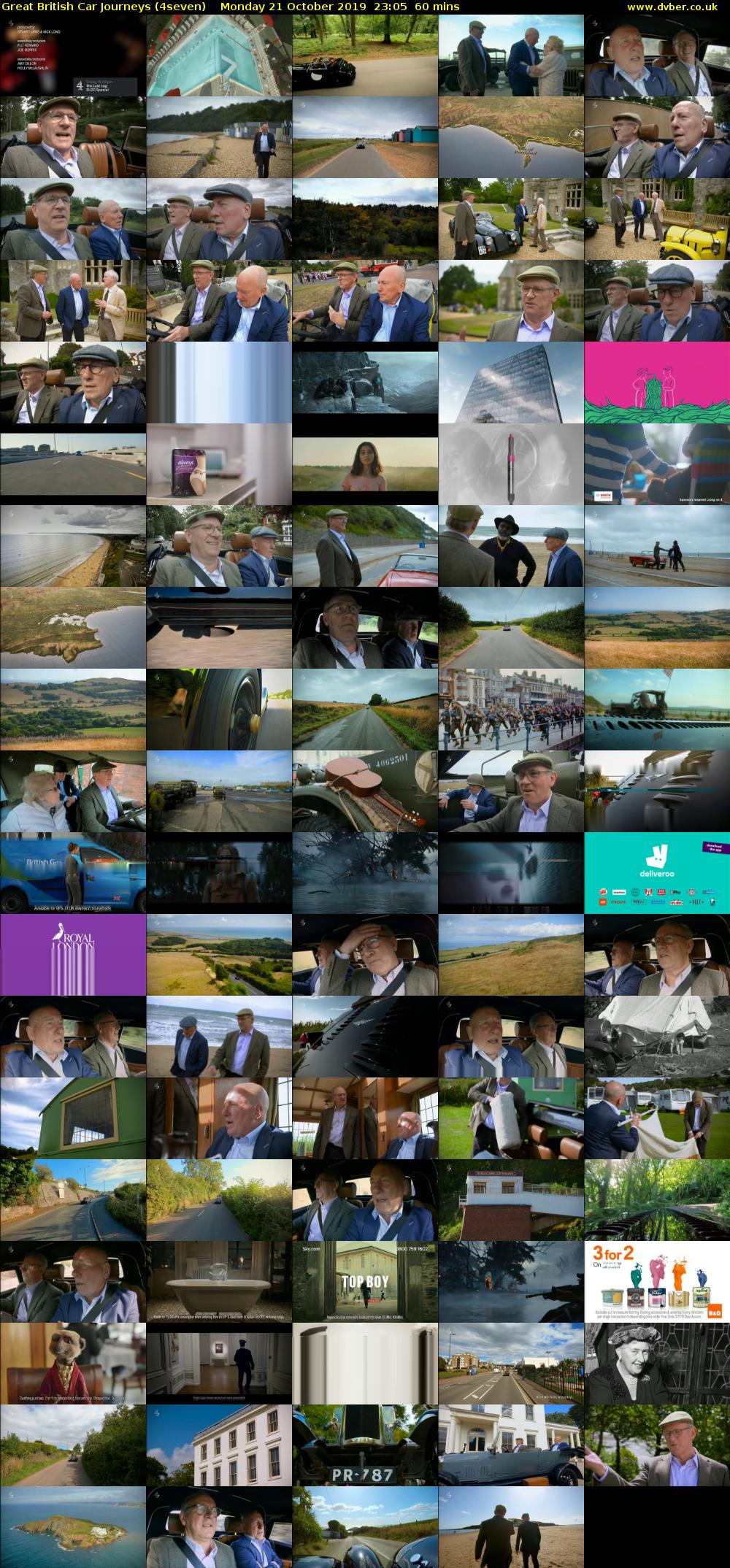 Great British Car Journeys (4seven) Monday 21 October 2019 23:05 - 00:05