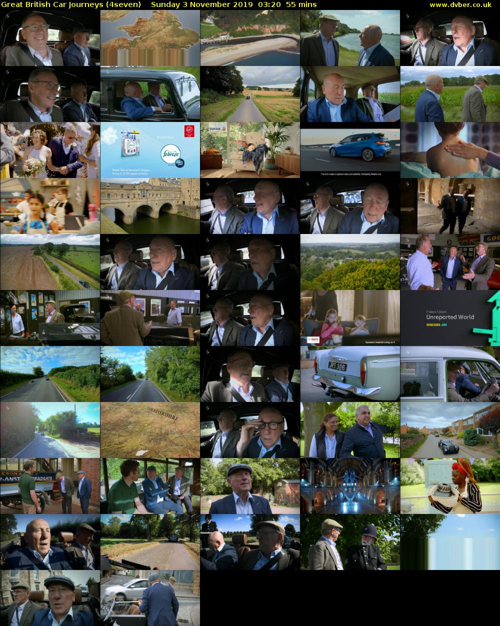 Great British Car Journeys (4seven) Sunday 3 November 2019 03:20 - 04:15
