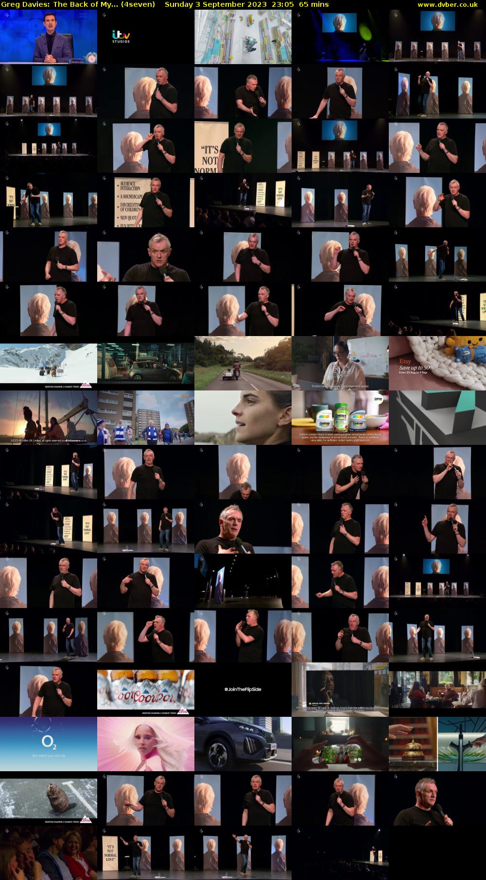 Greg Davies: The Back of My... (4seven) Sunday 3 September 2023 23:05 - 00:10