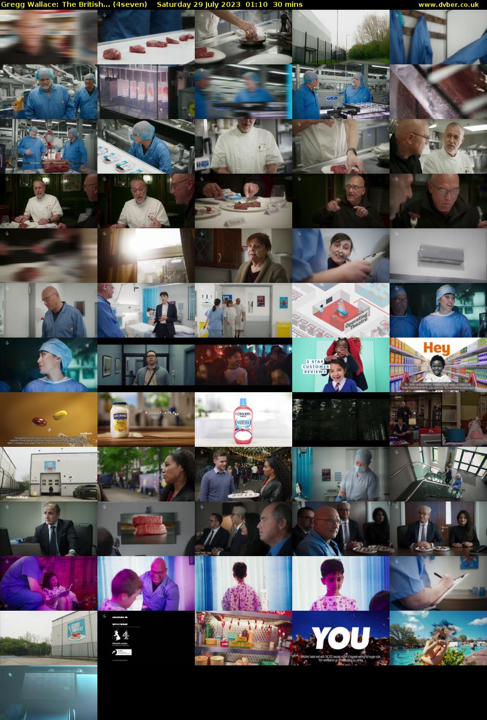 Gregg Wallace: The British... (4seven) Saturday 29 July 2023 01:10 - 01:40