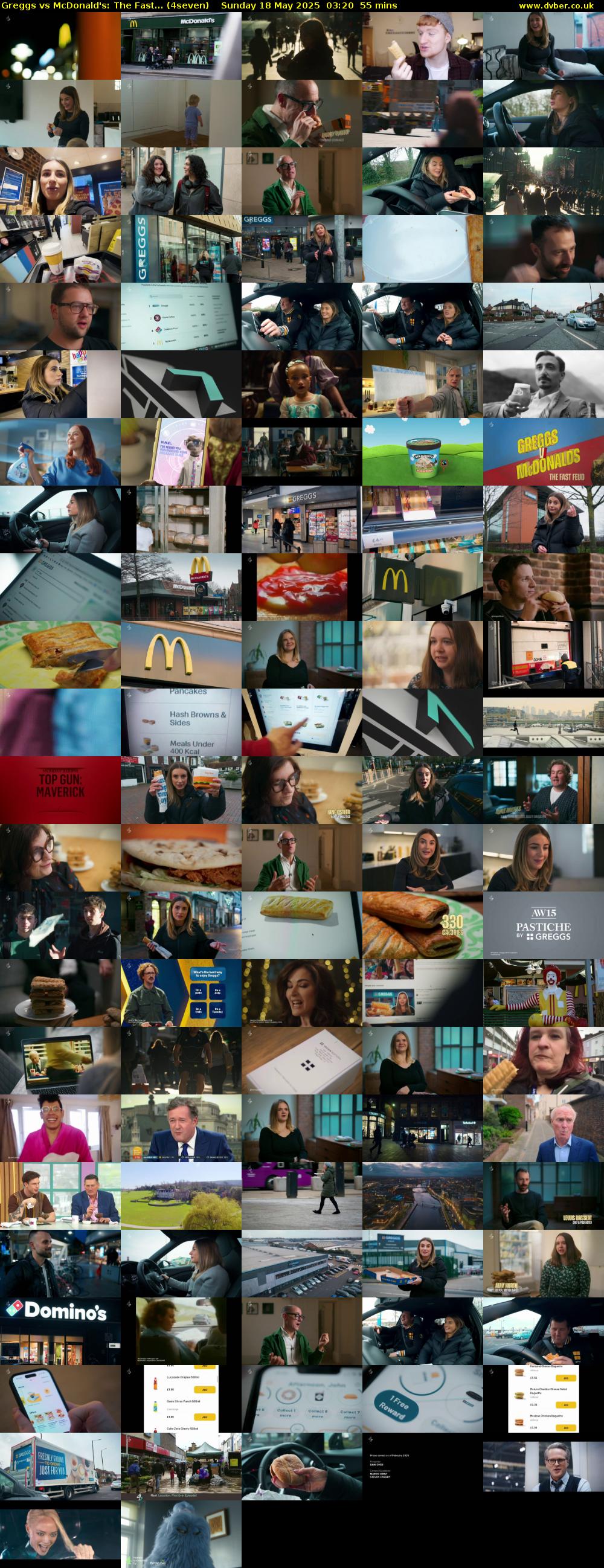 Greggs vs McDonald's: The Fast... (4seven) Sunday 18 May 2025 03:20 - 04:15