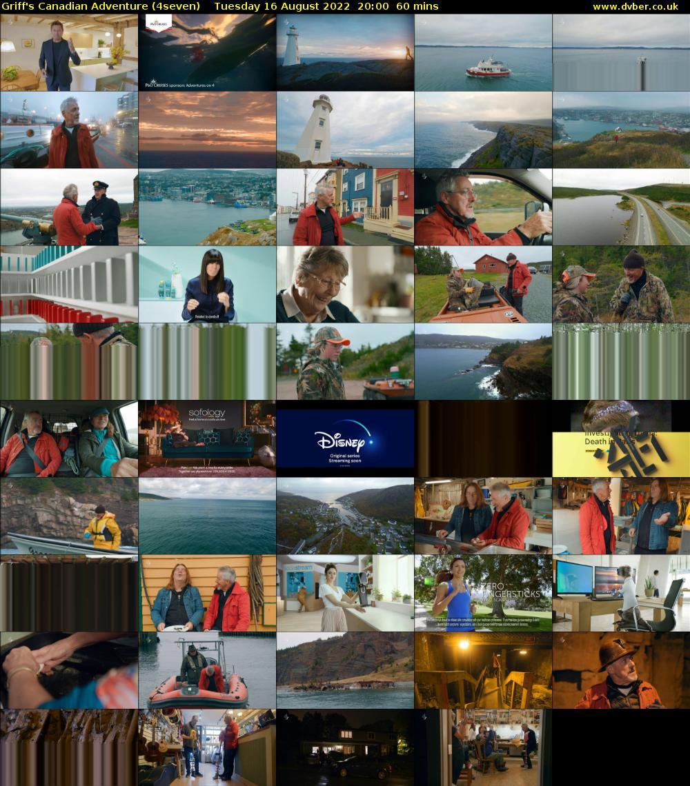 Griff's Canadian Adventure (4seven) Tuesday 16 August 2022 20:00 - 21:00