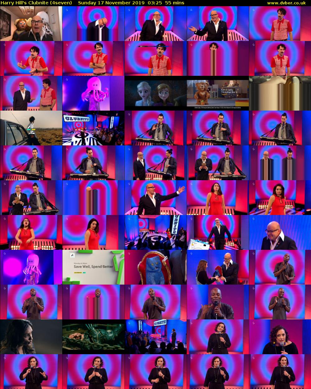 Harry Hill's Clubnite (4seven) Sunday 17 November 2019 03:25 - 04:20