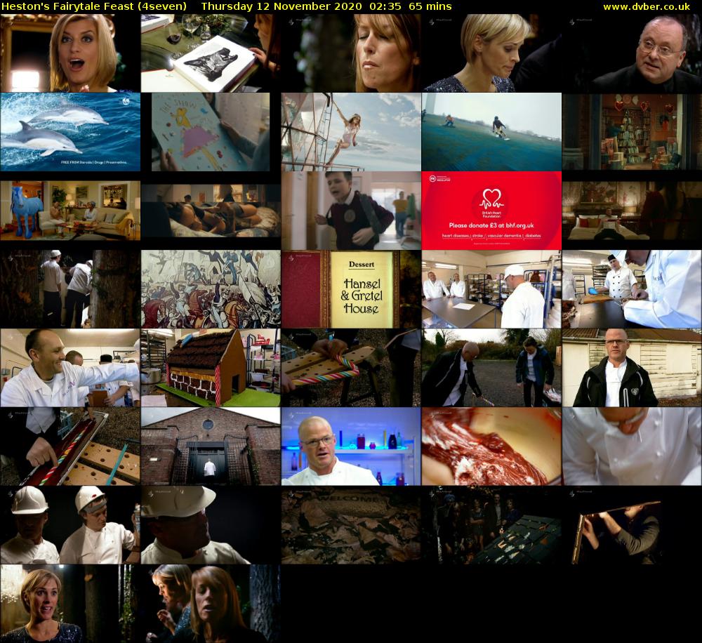 Heston's Fairytale Feast (4seven) Thursday 12 November 2020 02:35 - 03:40