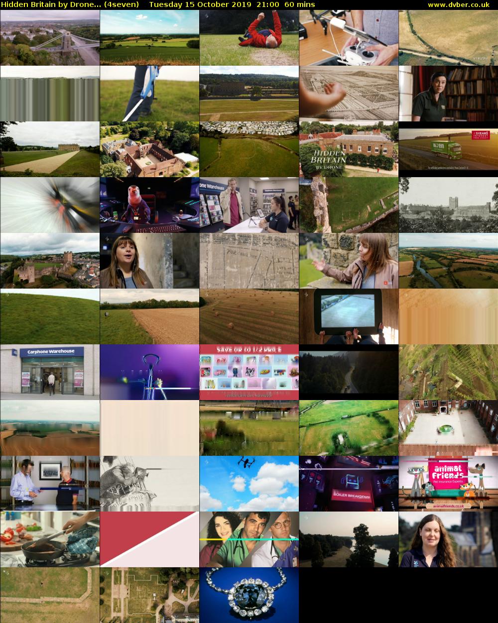 Hidden Britain by Drone... (4seven) Tuesday 15 October 2019 21:00 - 22:00
