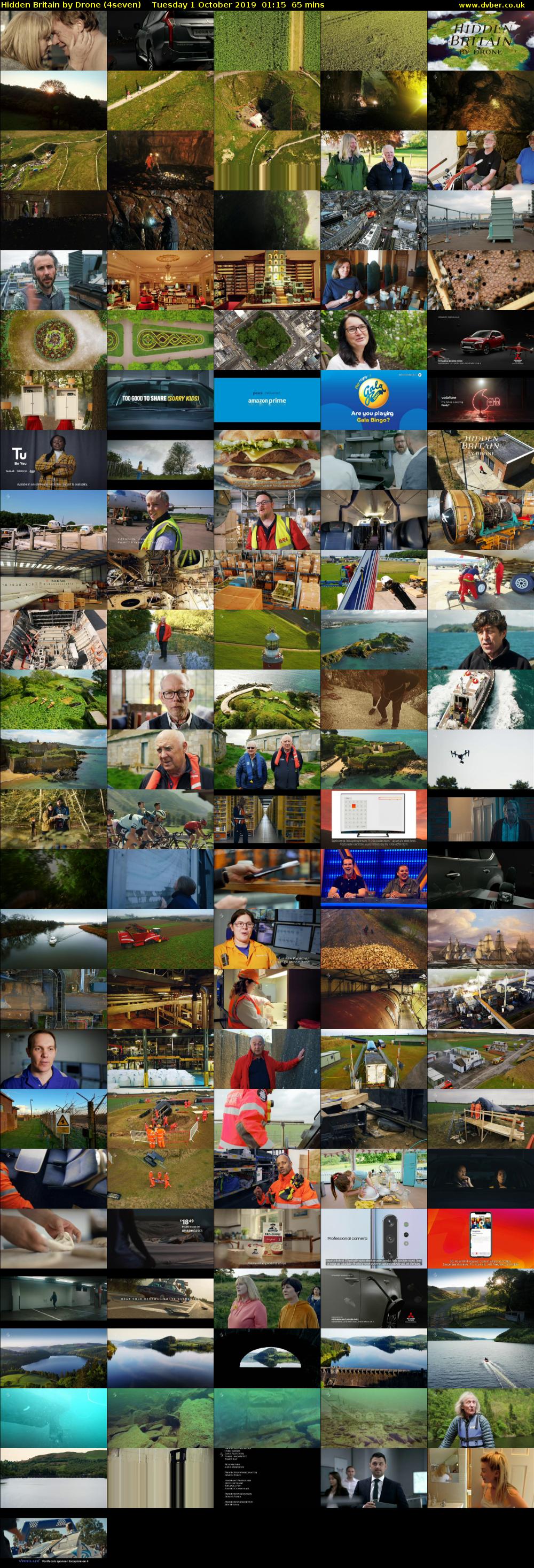 Hidden Britain by Drone (4seven) Tuesday 1 October 2019 01:15 - 02:20